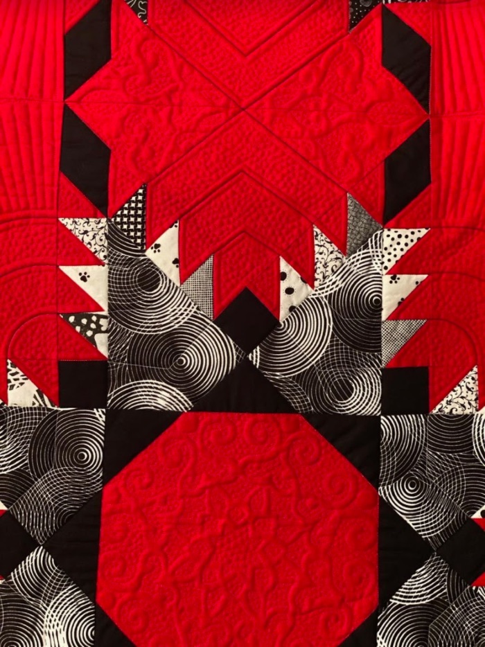 "Black and White and Red All Over" by Jan M. Hutchison and Mary Eilerts - Detail 4